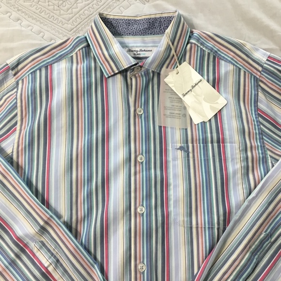 Tommy Bahama Island View Striped Shirt 🎖HP🎖